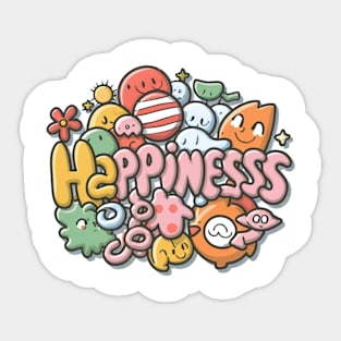 Happines doodles Sticker